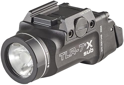 Streamlight TLR-7 X sub USB on a subcompact handgun