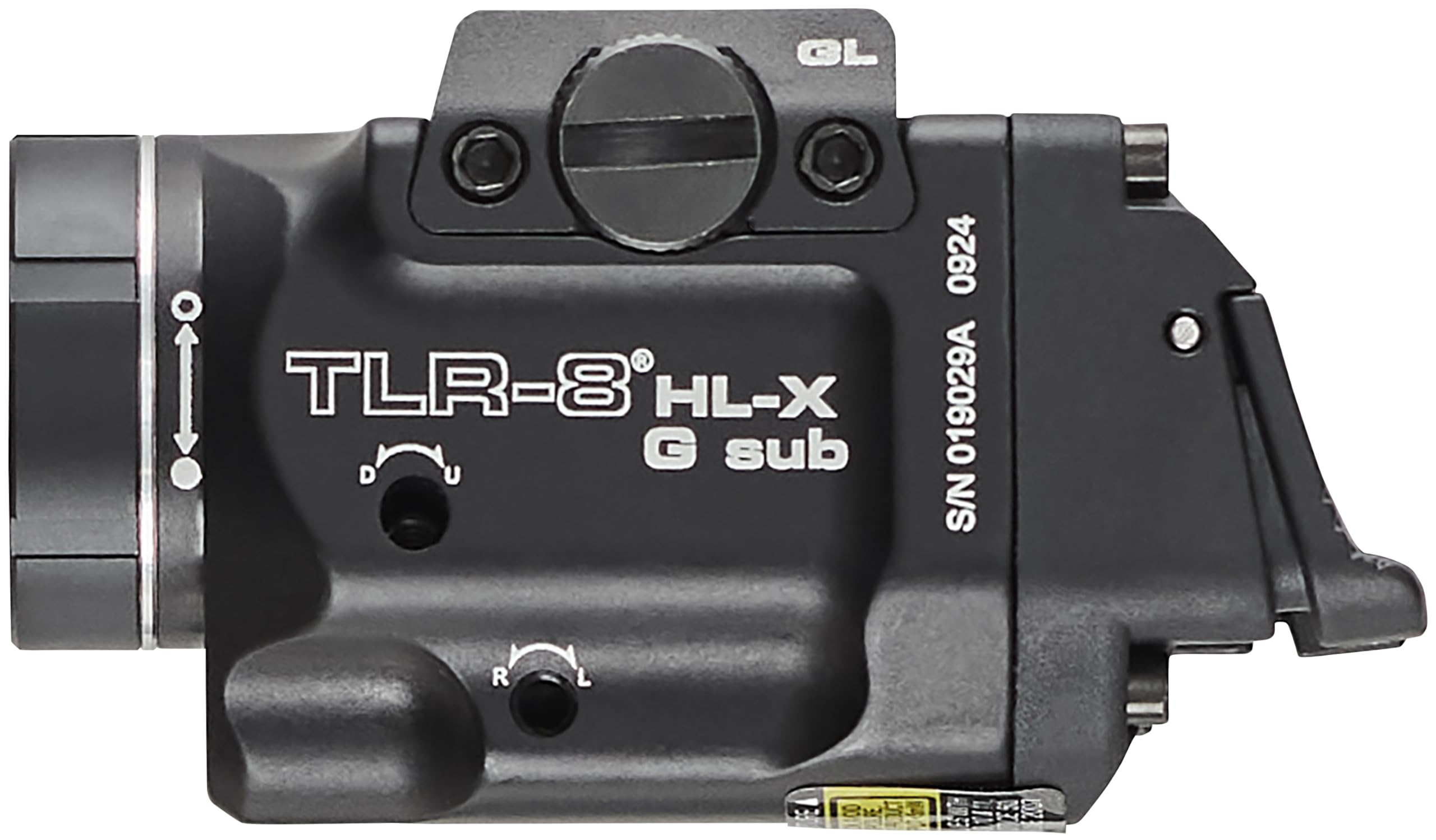 LED light and laser combo mode on Streamlight TLR-8 HL-X G USB