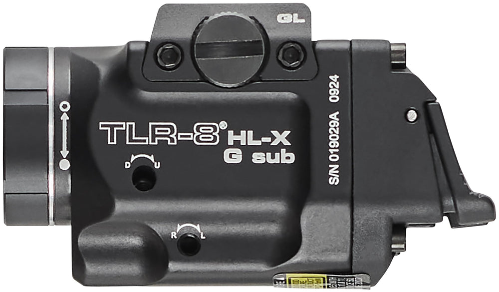 LED light and laser combo mode on Streamlight TLR-8 HL-X G USB
