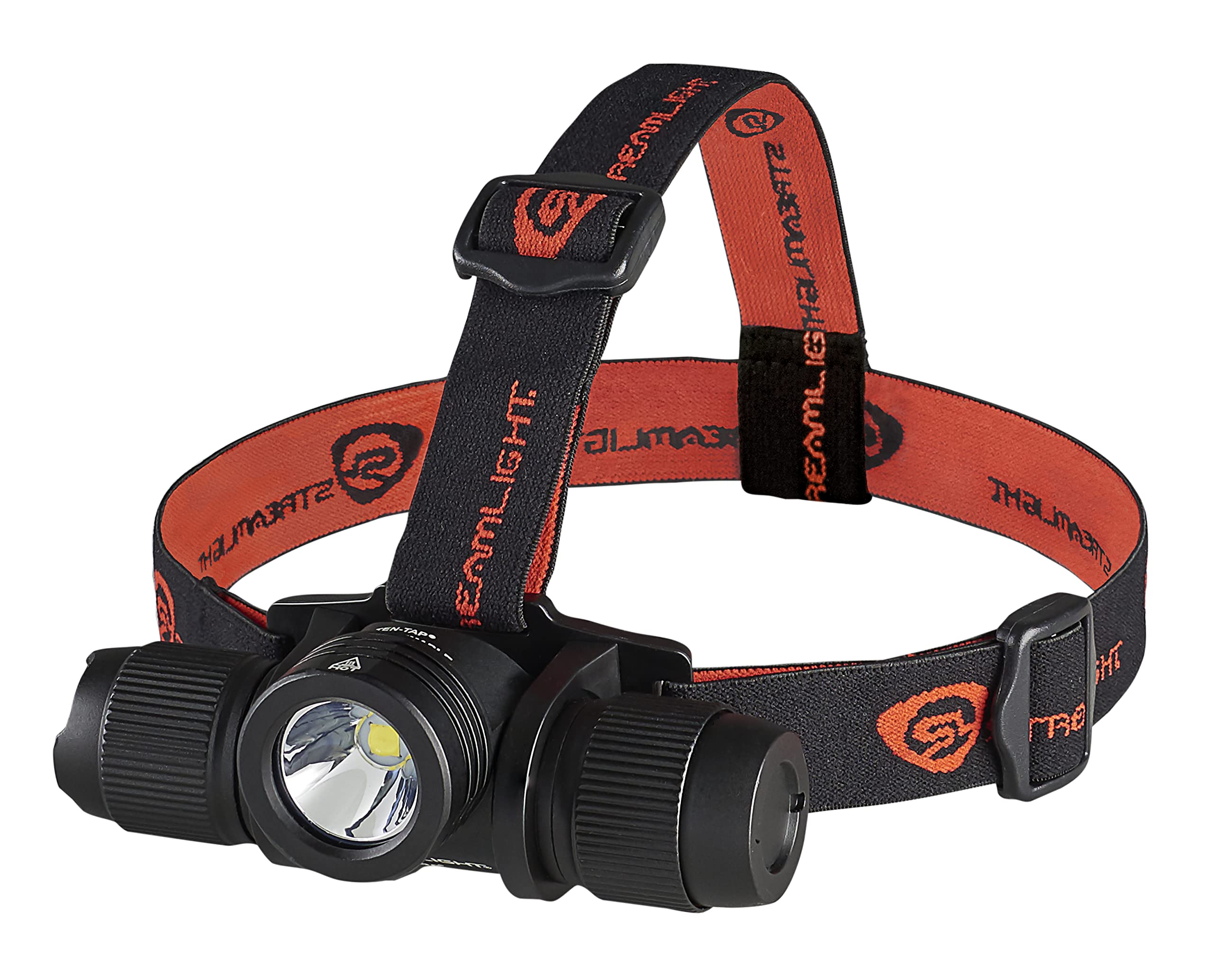 Streamlight ProTac 2.0 headlamp front view showing powerful 2,000 lumens for hands-free tasks