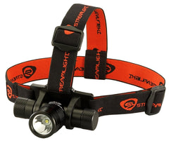 Streamlight ProTac HL 61304 headlamp front view showing compact profile and beam ready for hands-free use