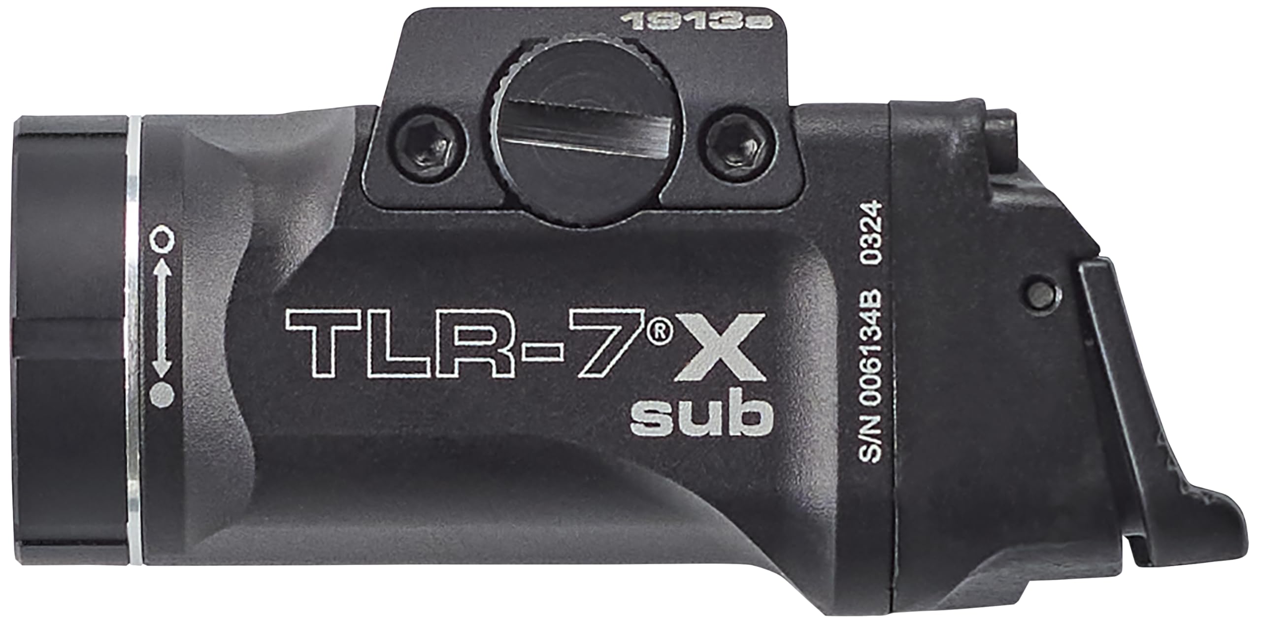 Rail-grip clamp securing the light to the pistol rail