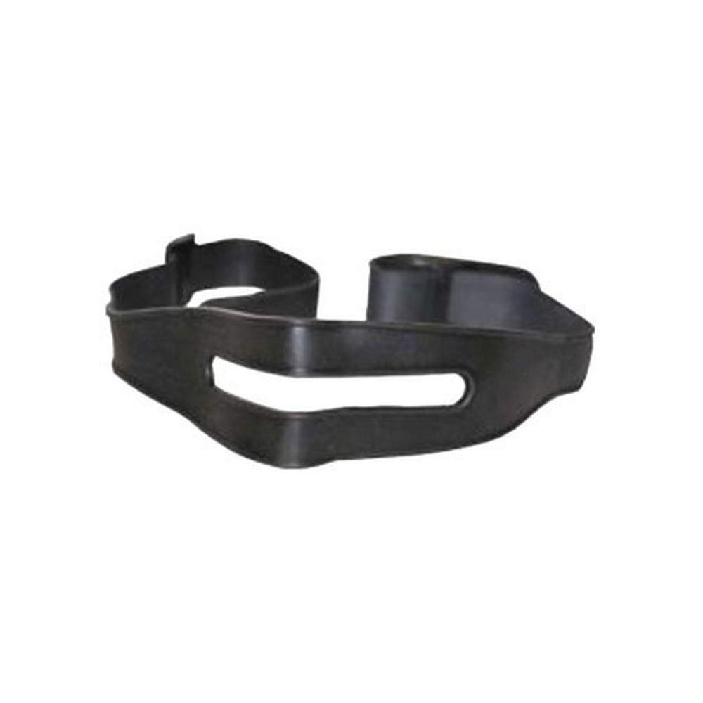 Streamlight replacement rubber hardhat strap in black, close-up showing flexible comfort.