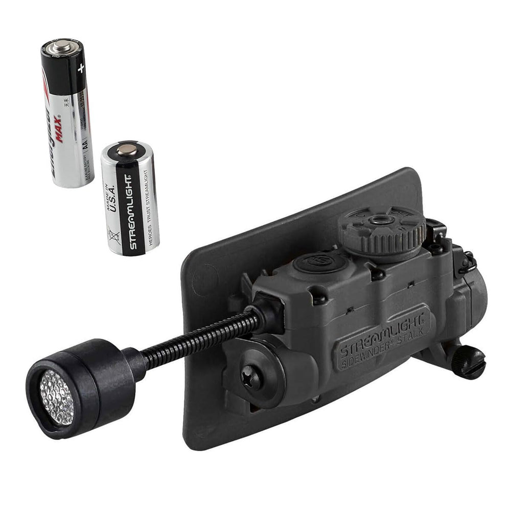 Streamlight STRMLGHT Sidewinder Stalk Black front view highlighting rugged construction