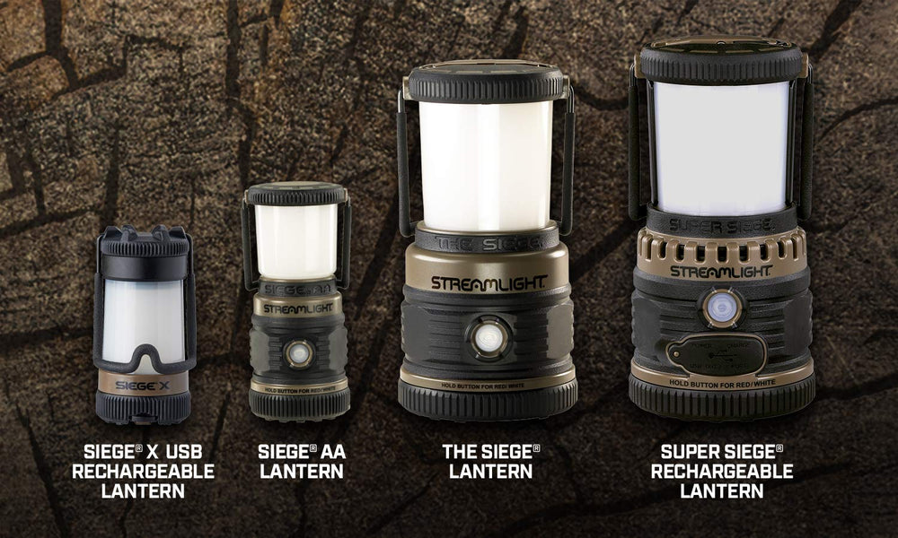 Streamlight Siege AA lantern easy battery access with level indicator