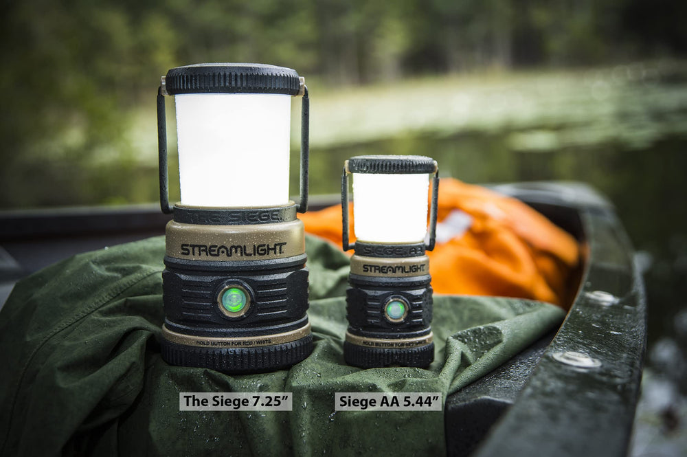 Streamlight Siege AA lantern integrated D-ring handle for hanging or carrying