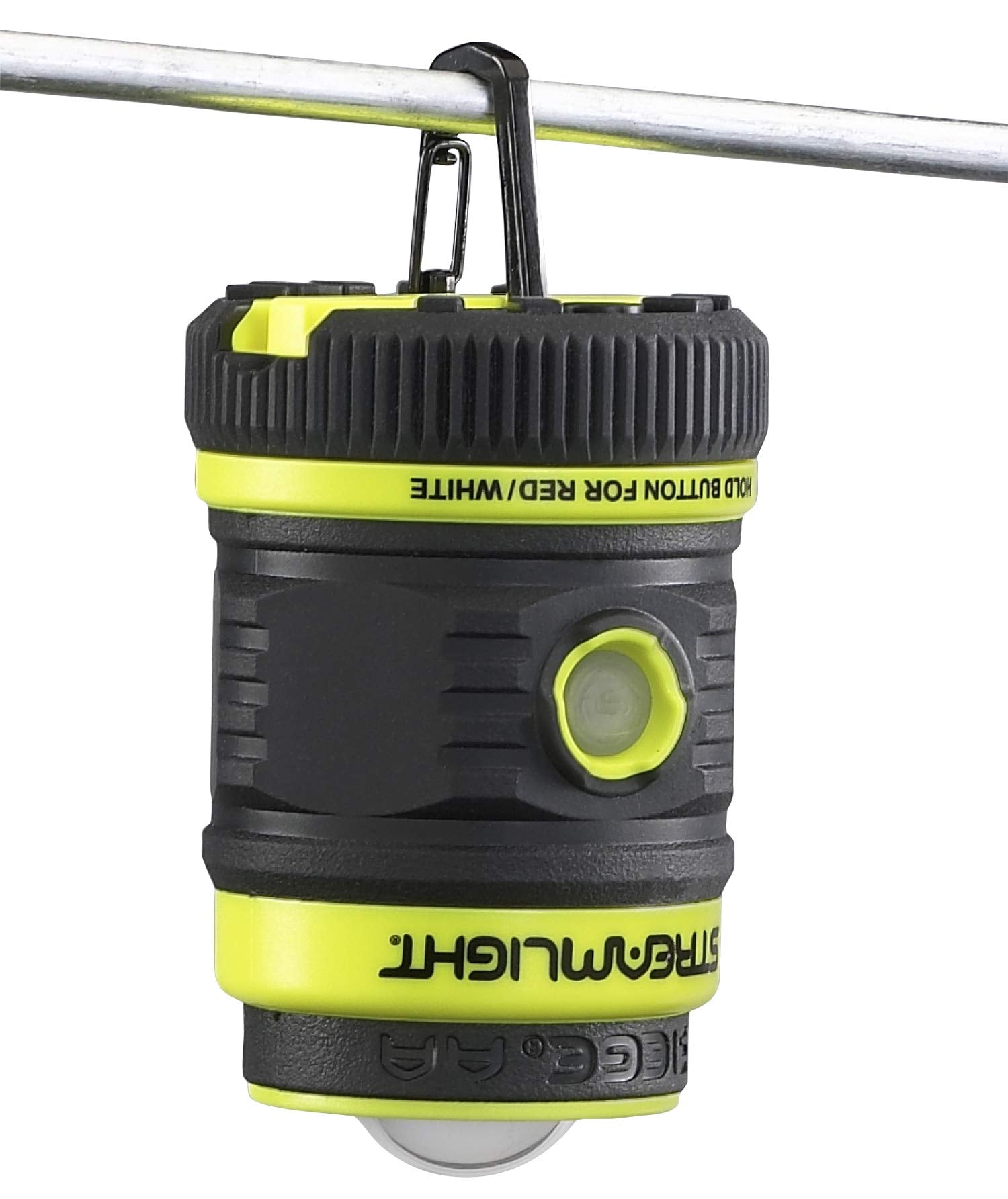 Rugged IPX7 waterproof lantern withstands wet environments.