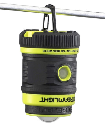 Rugged IPX7 waterproof lantern withstands wet environments.