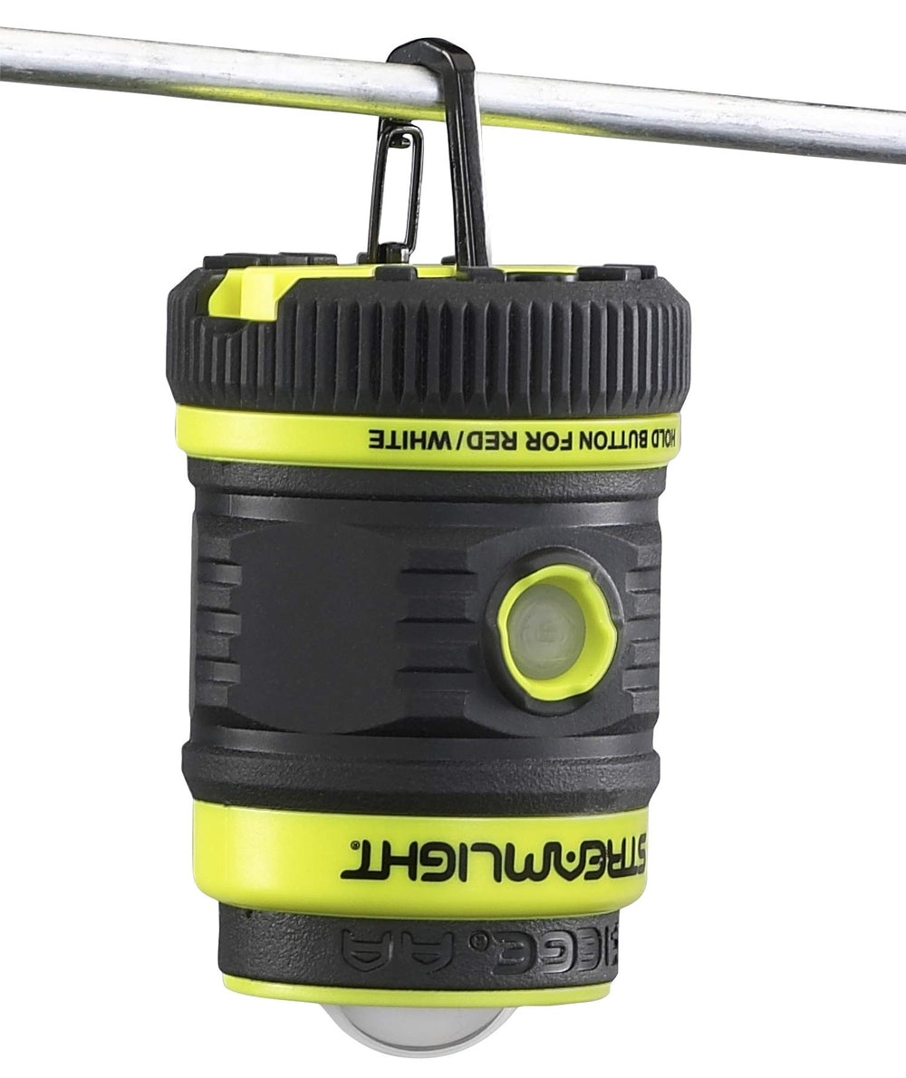 Rugged IPX7 waterproof lantern withstands wet environments.