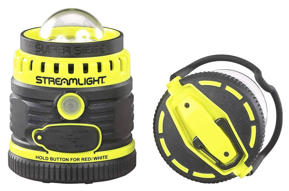 Streamlight Siege compact 7.5-inch lantern fits in backpack for camping.