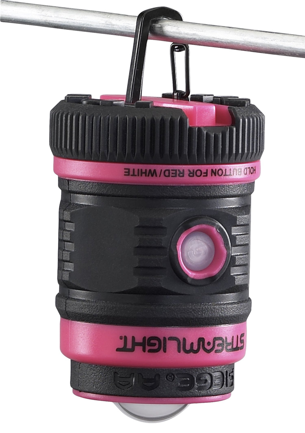 Streamlight Siege lantern with cover removed showing 360-degree illumination