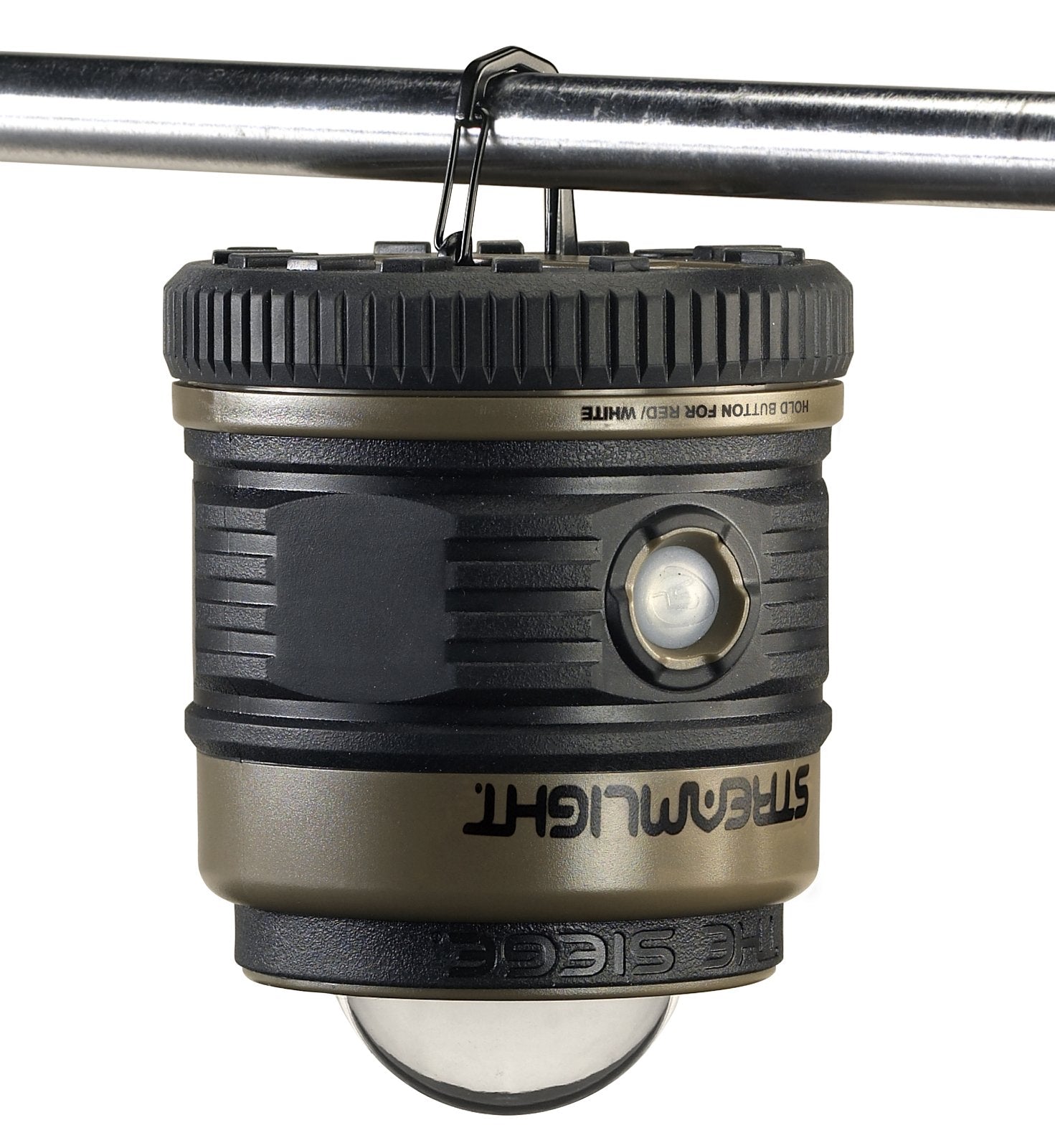 Streamlight Siege globe is removable for diffuse lighting control