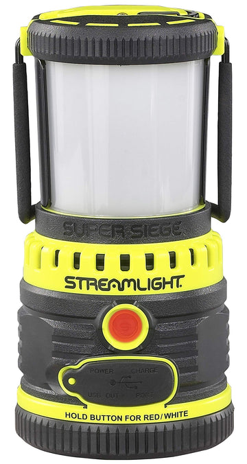 Streamlight Siege side grip emphasizing stable handling on uneven terrain.