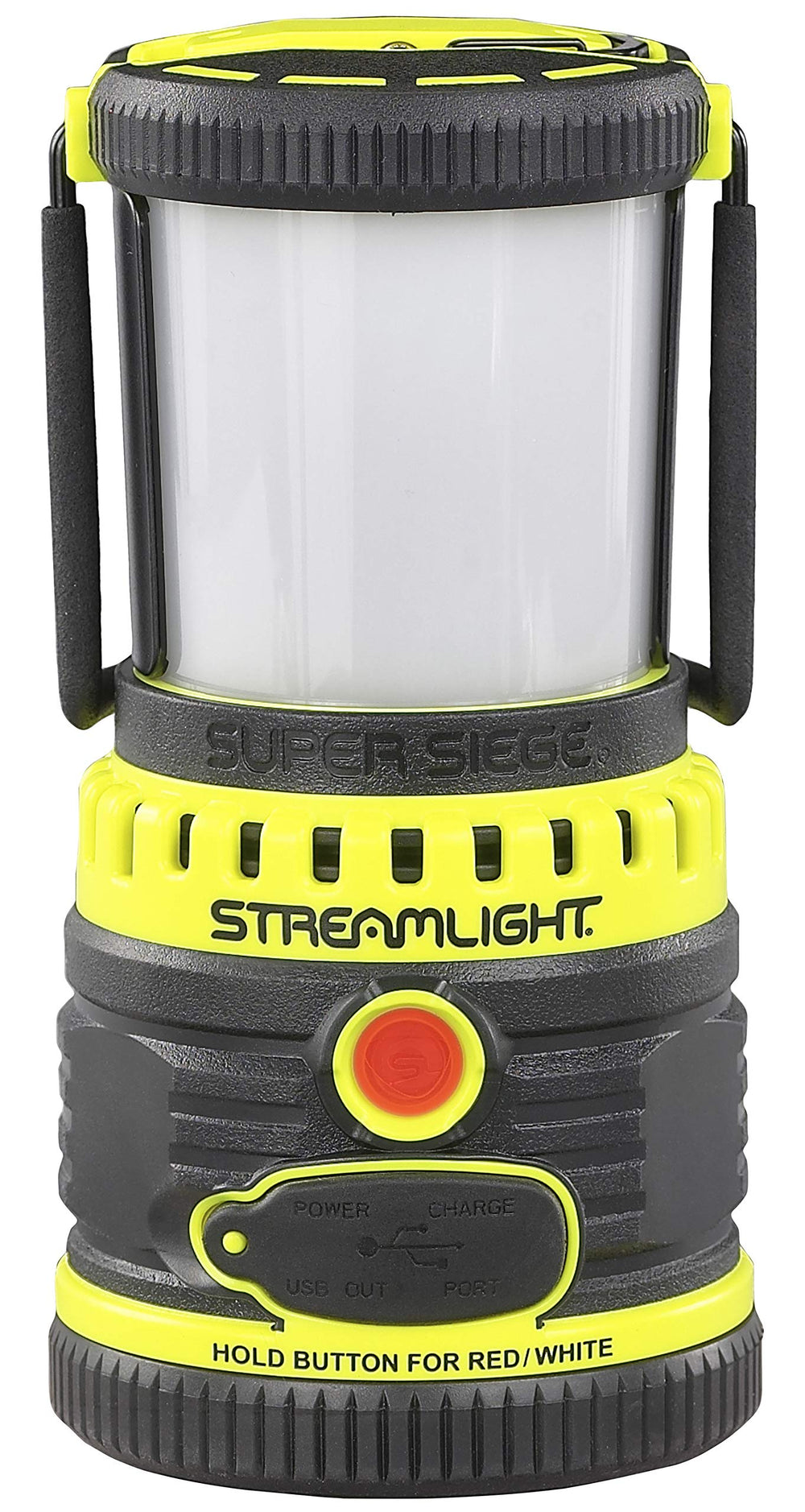 Streamlight Siege side grip emphasizing stable handling on uneven terrain.