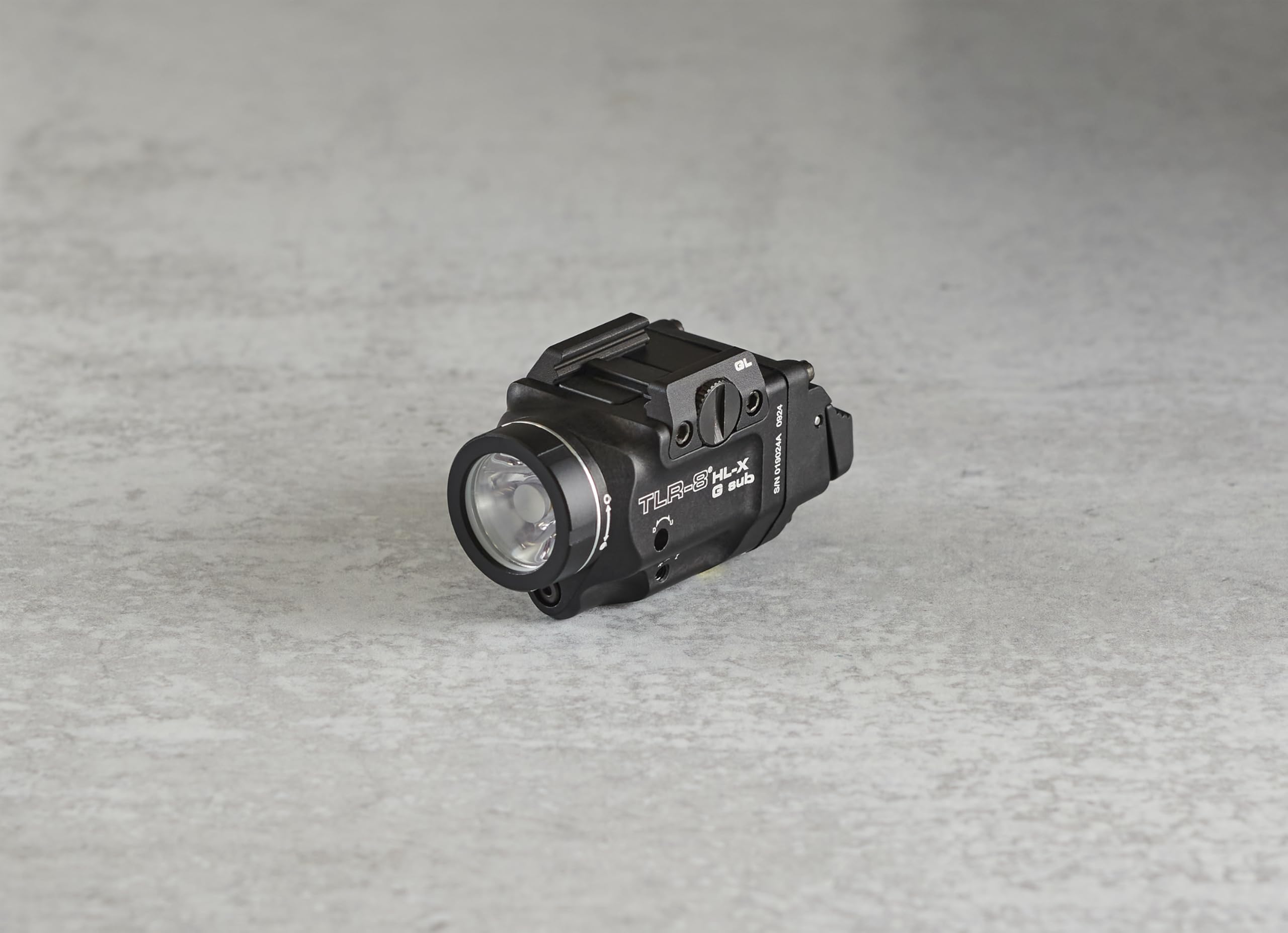 Compact tactical flashlight for Glock 43X/48 rail setups