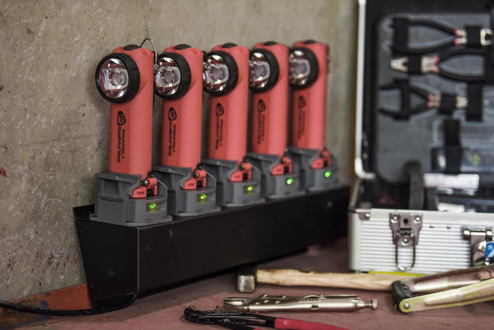 Streamlight Survivor X portable charger station for flexible field use.