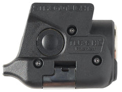 Ambidextrous push-button switches on both sides of the light