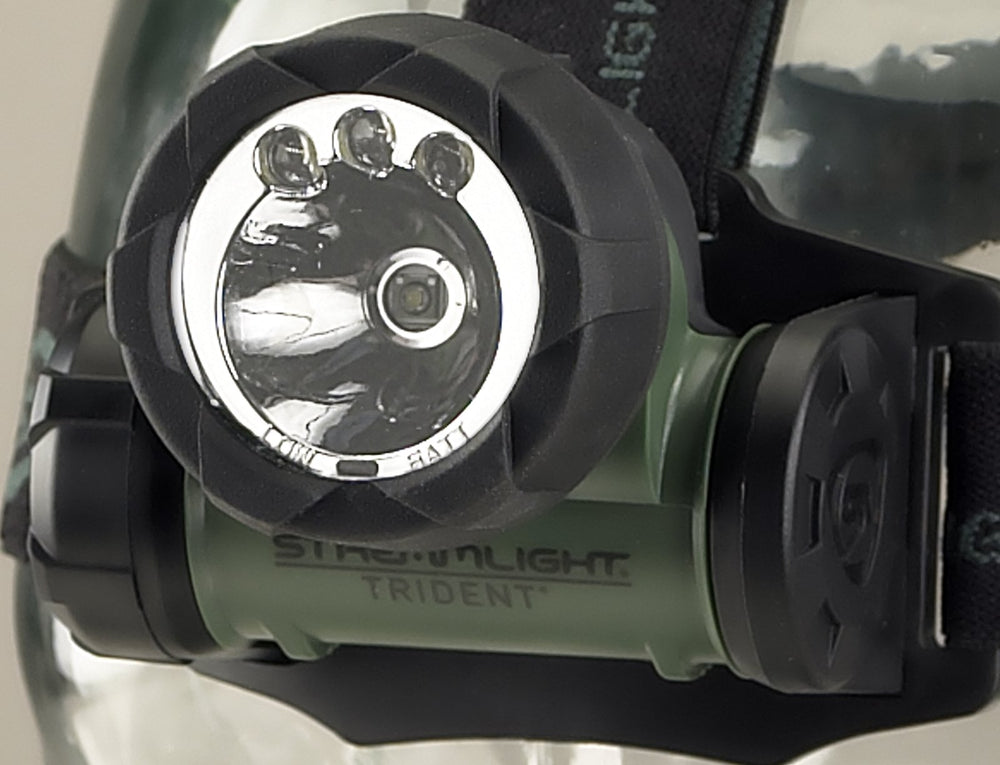 Streamlight Trident headlamp's 90-degree tilt eases neck strain