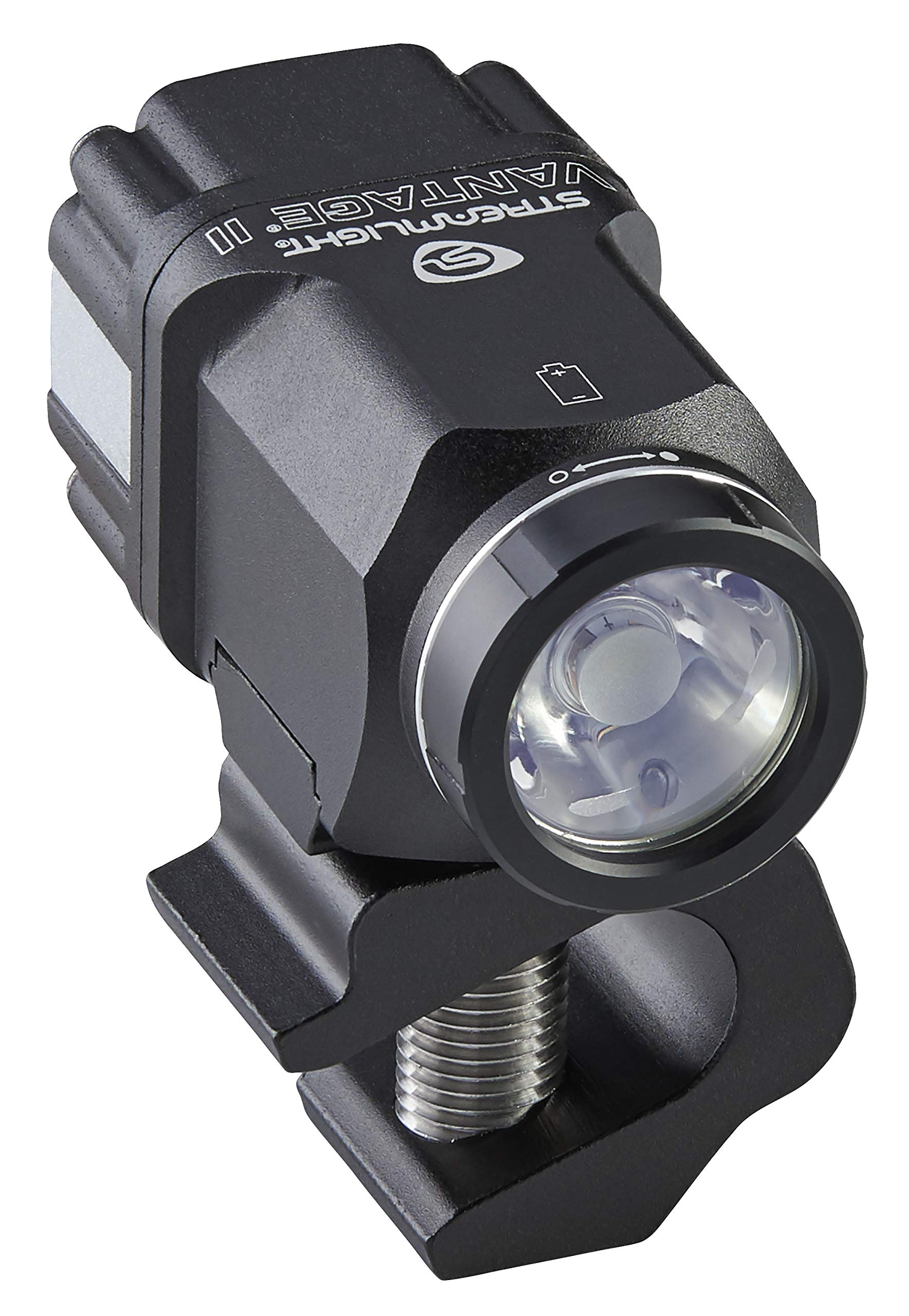 Streamlight Vantage II high-mode beam delivering 350 lumens