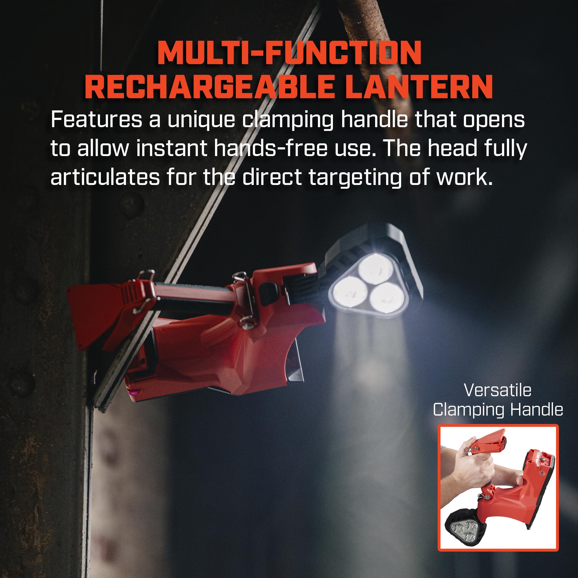 Streamlight Vulcan Clutch dual power options for flexible charging