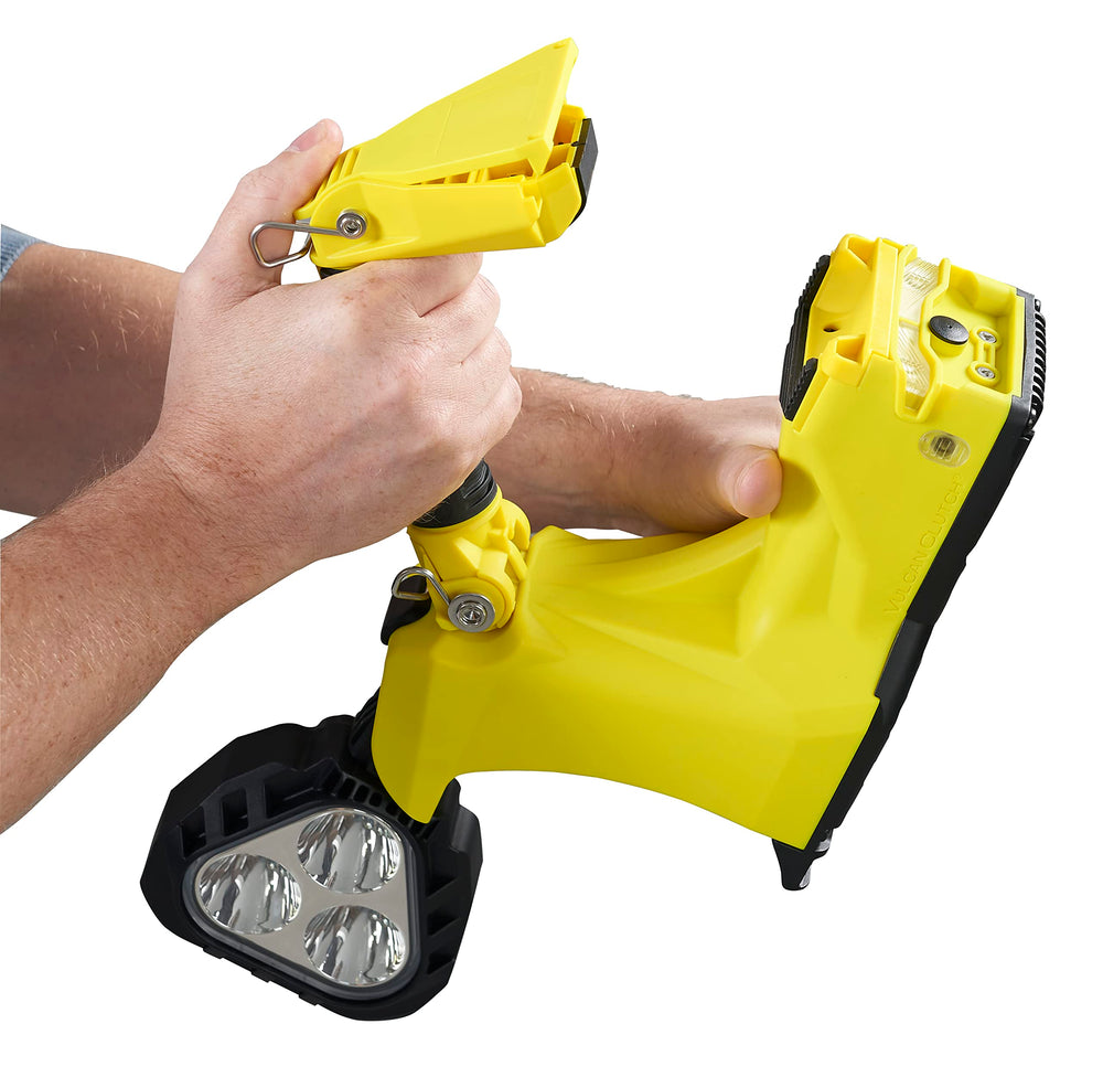 Streamlight Vulcan Clutch battery status indicator shows charge progress