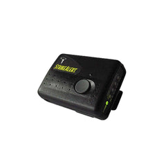 Strike Alert Robic detector in black for early lightning warning on outdoor adventures.