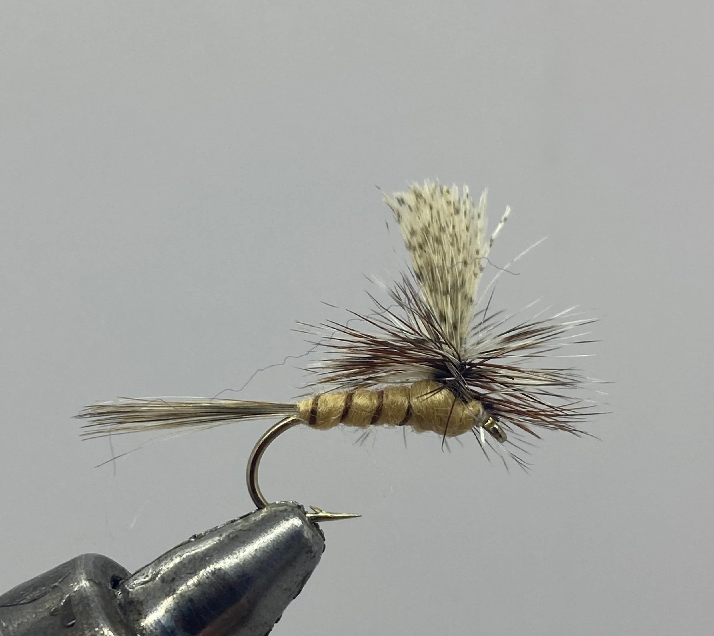 Strike Fly Company parachute march brown dry fly, ideal for enticing wild Pennsylvania trout