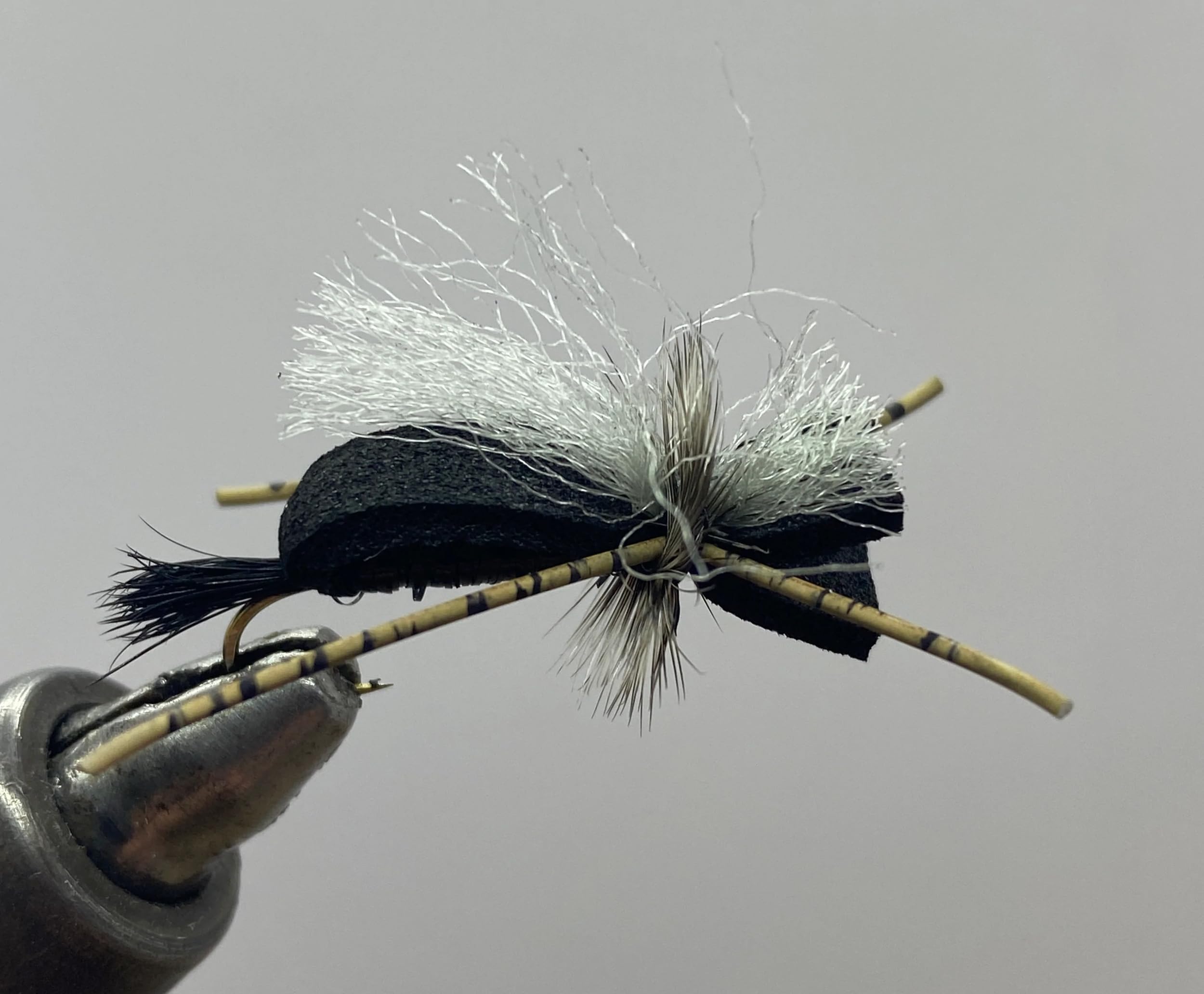 Strike Fly Hippie Stomper Black size 16 dry fly for realistic trout presentation on still water