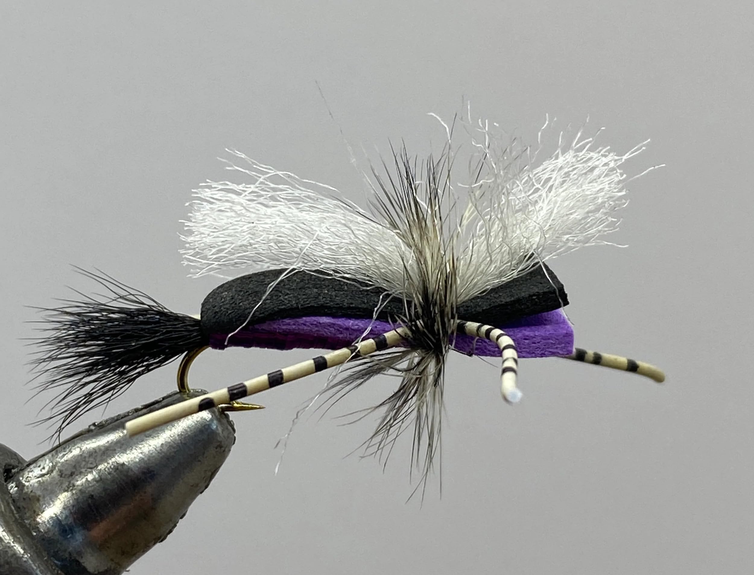 Strike Fly Hippie Stomper Purple Dry Fly ideal for trout fishing