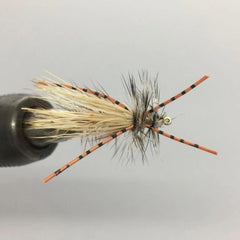 Strike Fly crystal stimulator close-up; orange dry fly ideal for precise casting and steady trout take