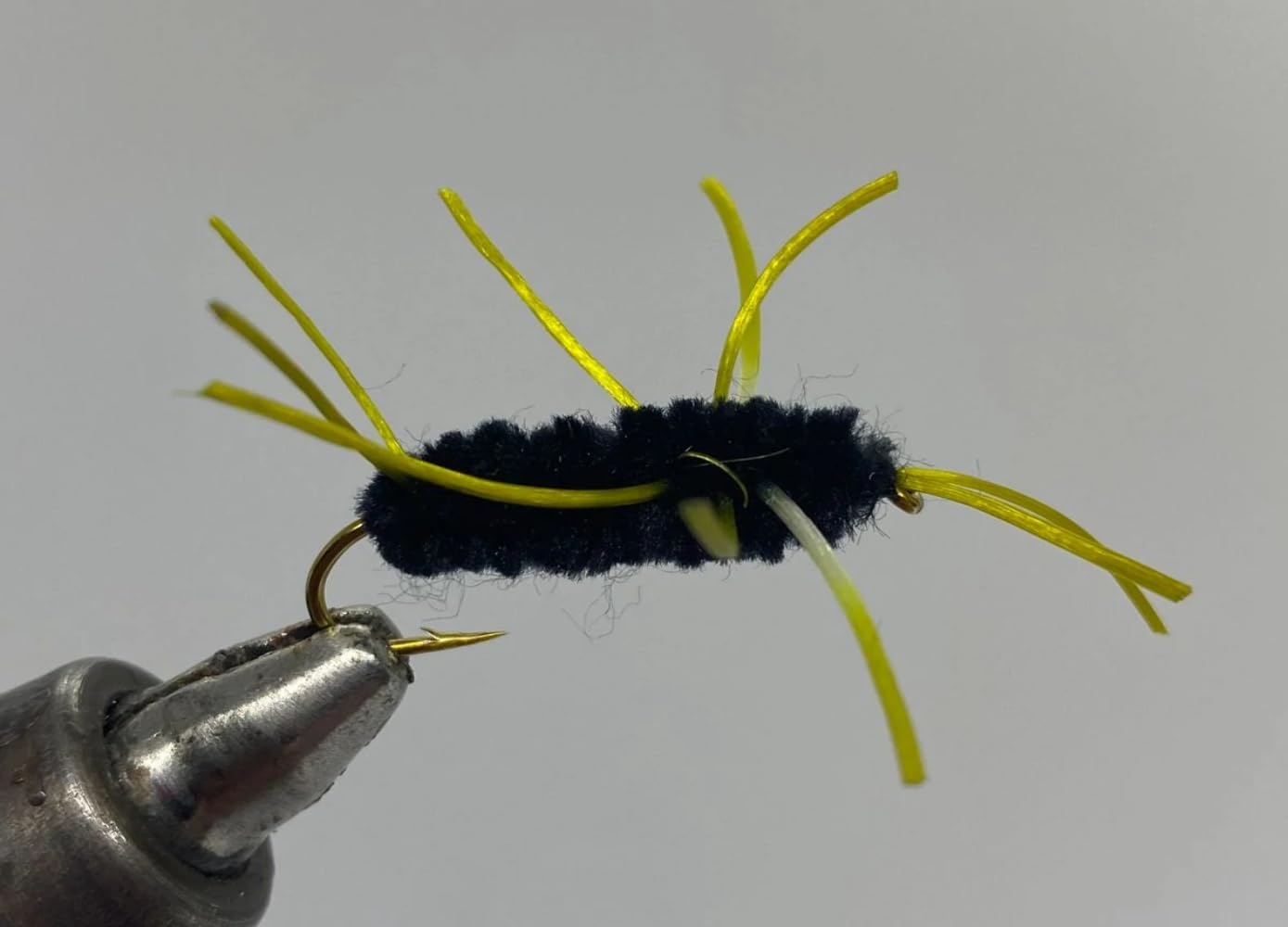 Pat's Rubber Legs Black Size 12 for trout fishing, versatile pattern for streams