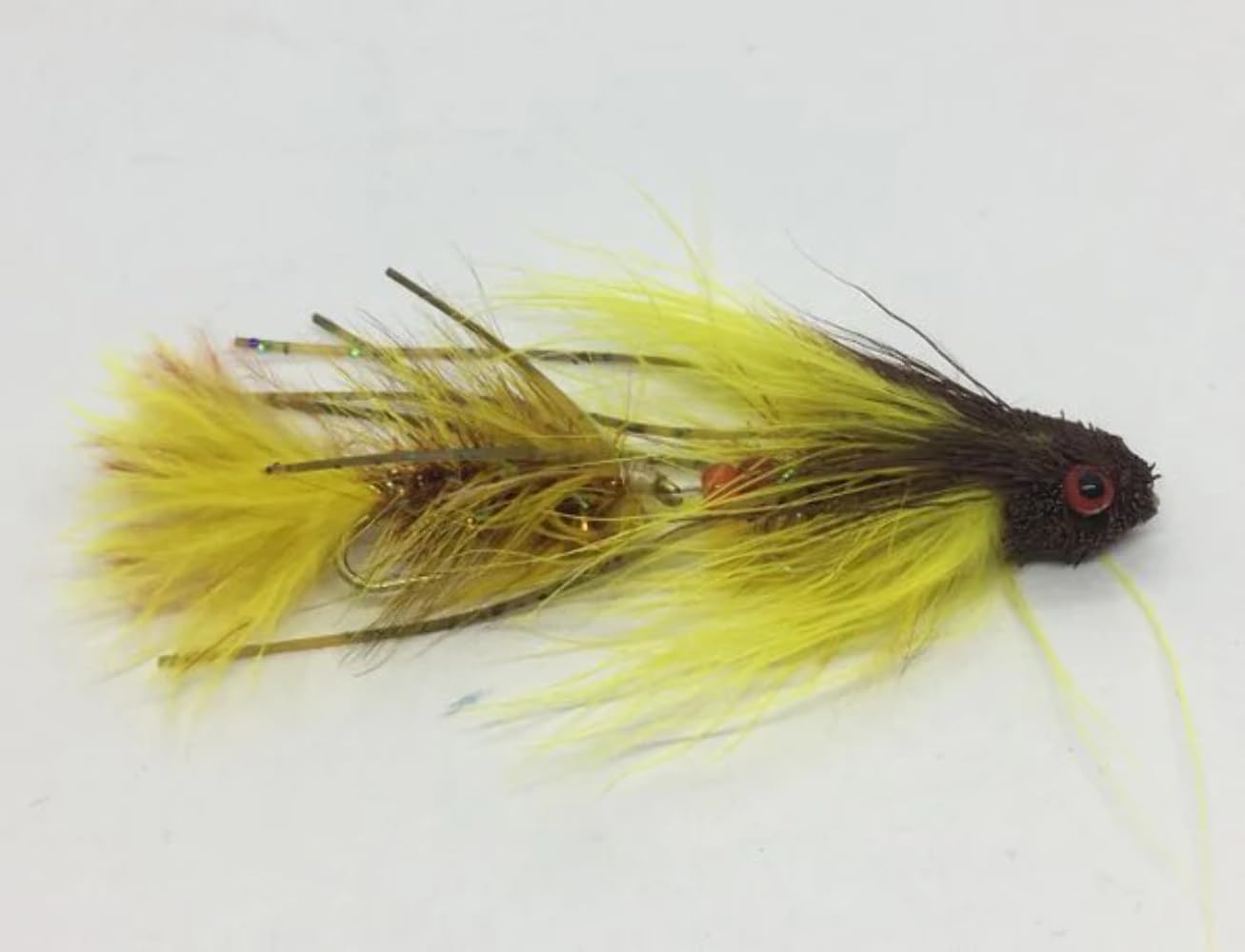 Strike Fly Sex Dungeon Bighorn Articulated Streamer Size 6 attracts big trout in low-light water
