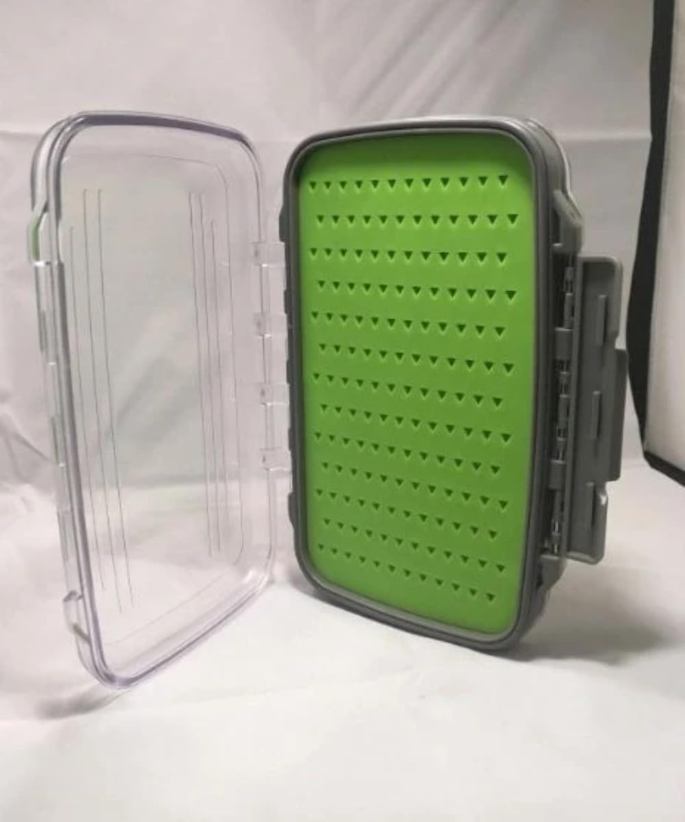 Strike Fly XL fly box front view with waterproof seal