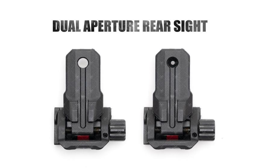 Strike Industries paintable front sight demonstrates customization for visibility.
