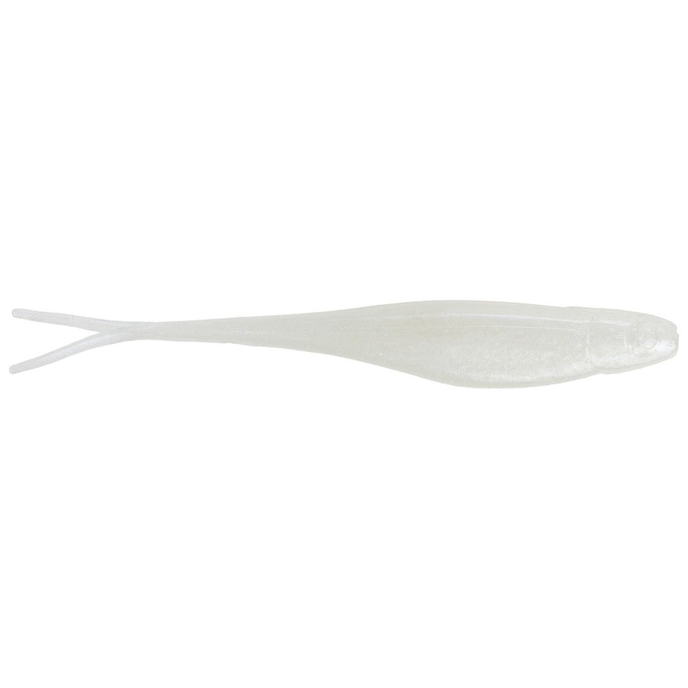 Strike King 3X Z Too Jerkbait pearl blue glimmer back shows flexible shimmy for bass.
