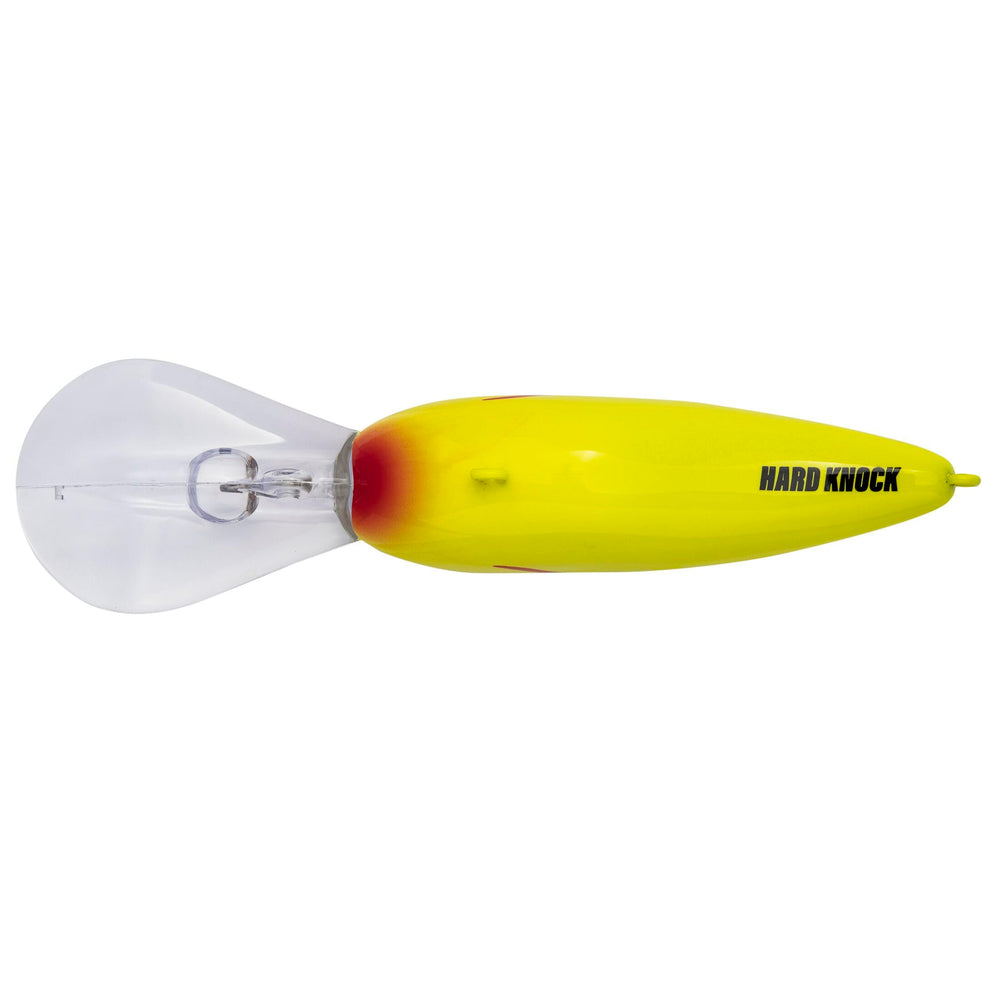 Strike King 6XD Promodel chartreuse lure for deep, fast dives.