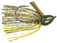 Strike King Hack Attack flipping jig in Candy Craw for flipping into heavy cover with fluorocarbon lines.