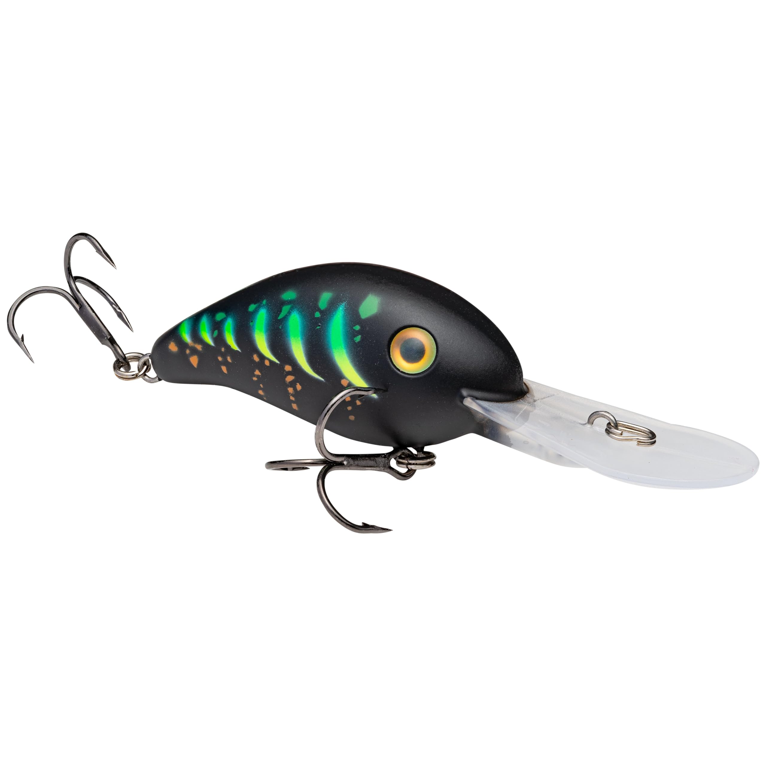 Strike King HC3XD-707 Promodel Crankbait Wicked Firetiger with lifelike eyes attracts wary fish