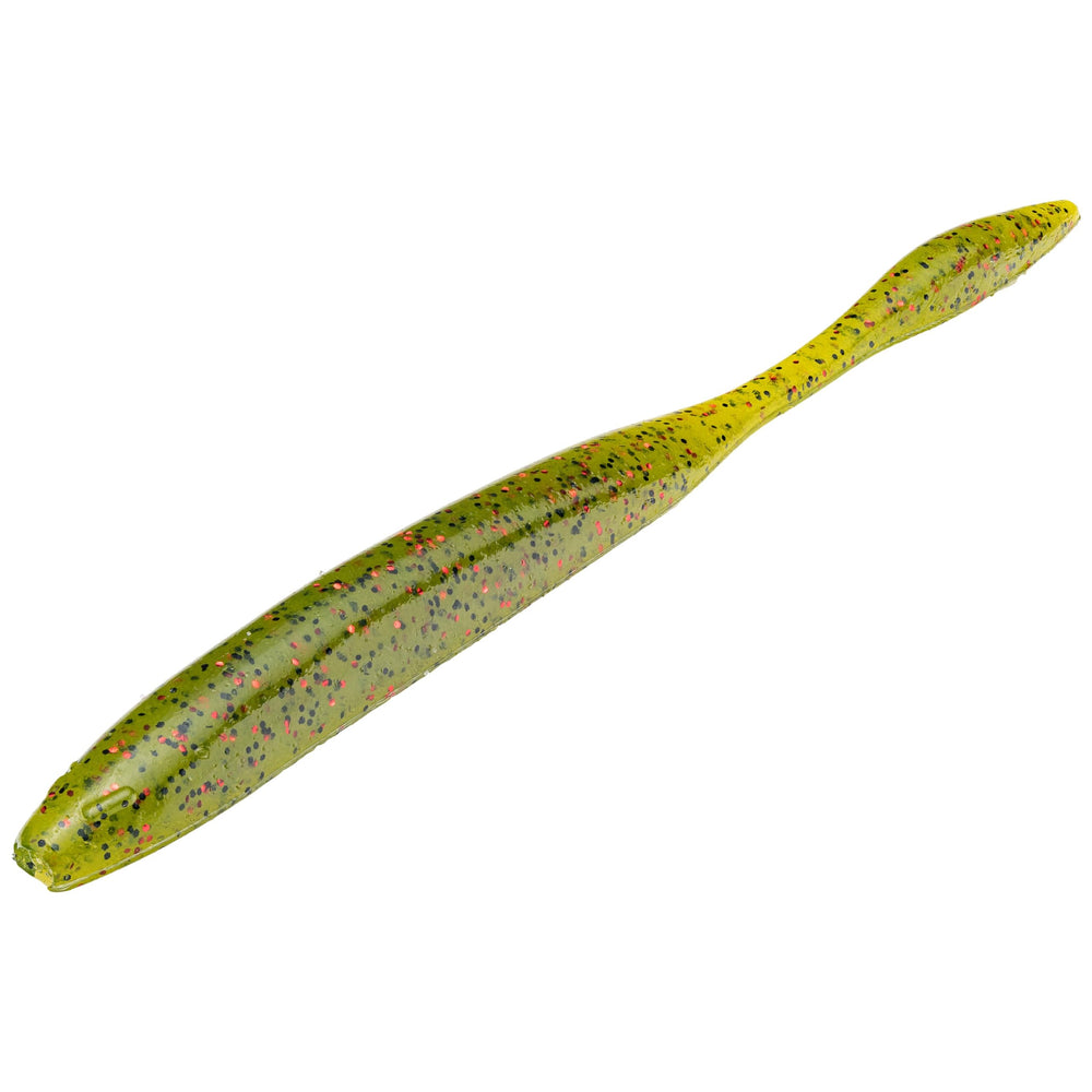 Strike King KVD Dream Shot hinged-tail lure for dropshot, lifelike action and scent cues.