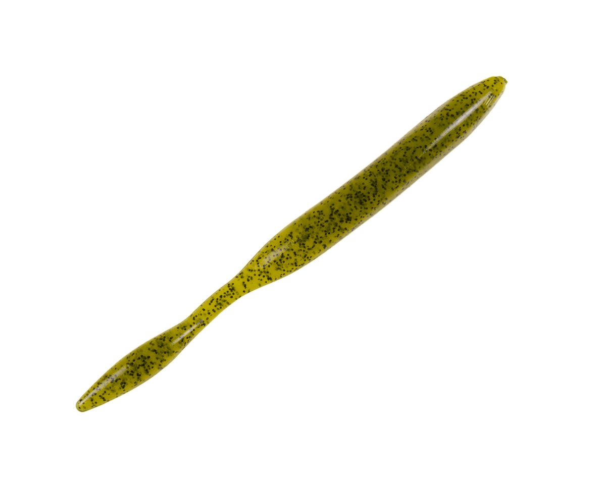 Strike King KVD Dream Shot with hinged-tail action boosts lifelike movement and coffee scent appeal.