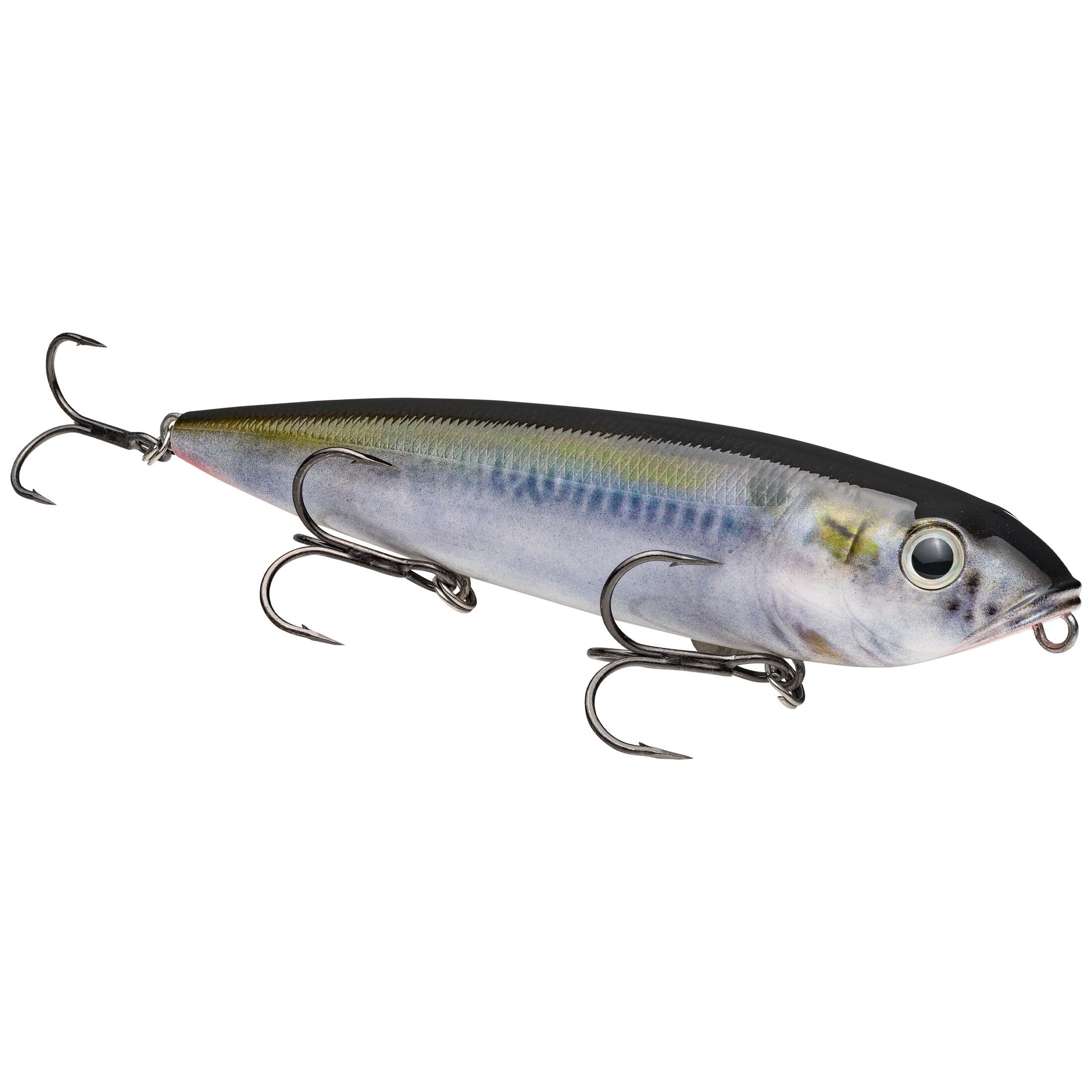 Strike King KVD Sexy Dawg topwater lure in natural shad for long, accurate casts and big surface strikes