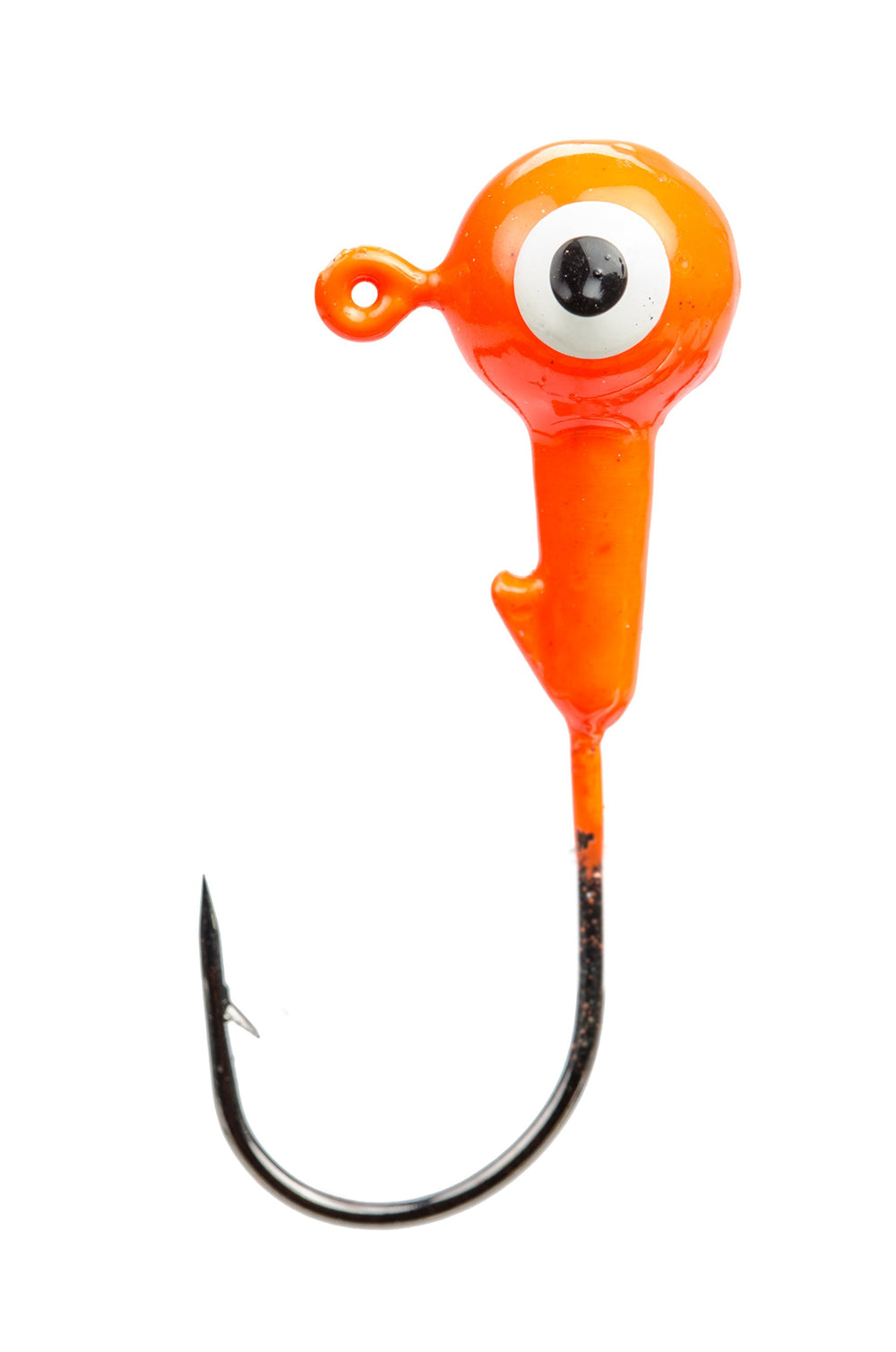 Strike King Mr. Crappie jig head in fluorescent orange for high-visibility crappie fishing