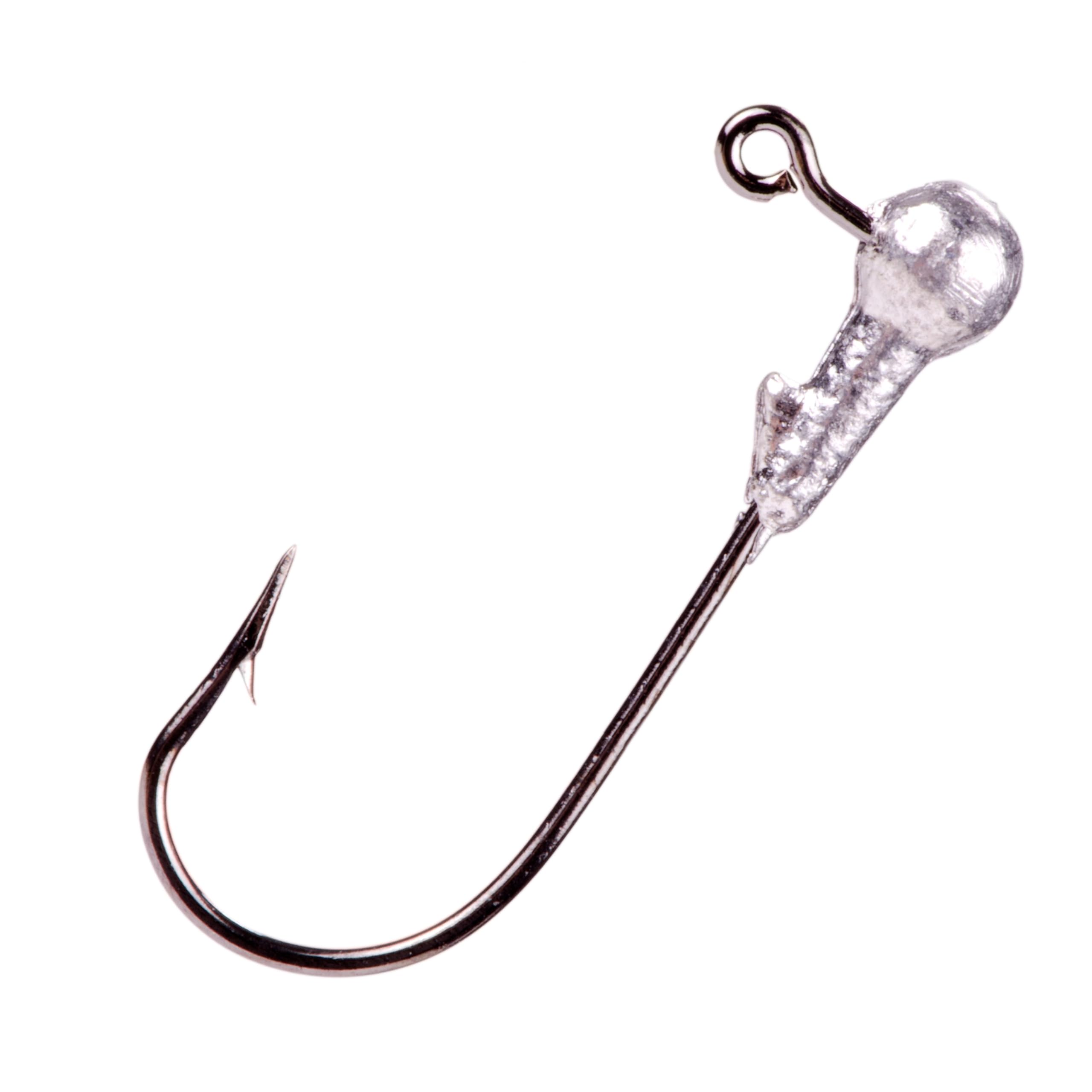 Strike King Mr. Crappie jig heads securing bait for steady presentation.