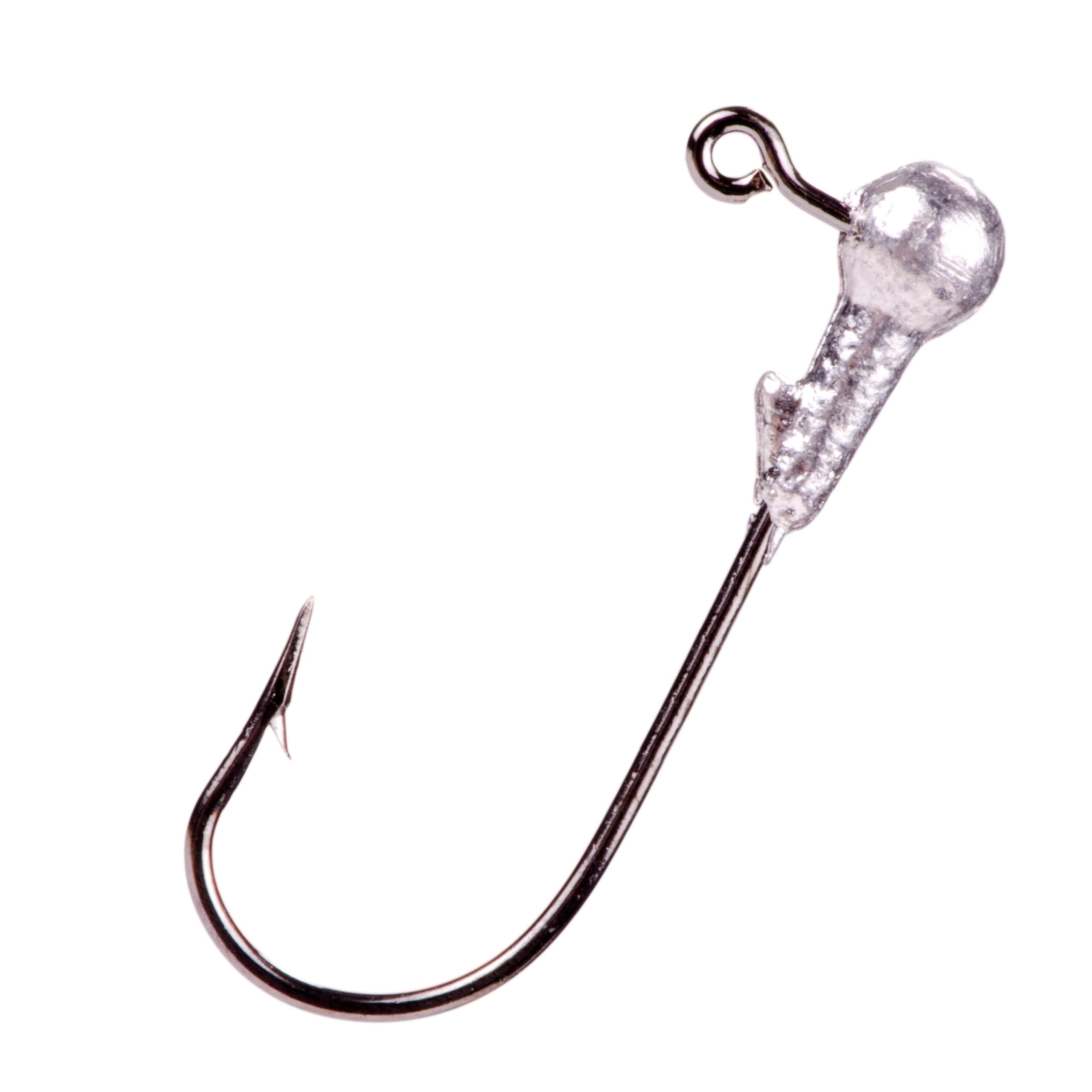 Strike King Mr. Crappie jig heads unpainted 1/32 oz ready for deep brush piles.