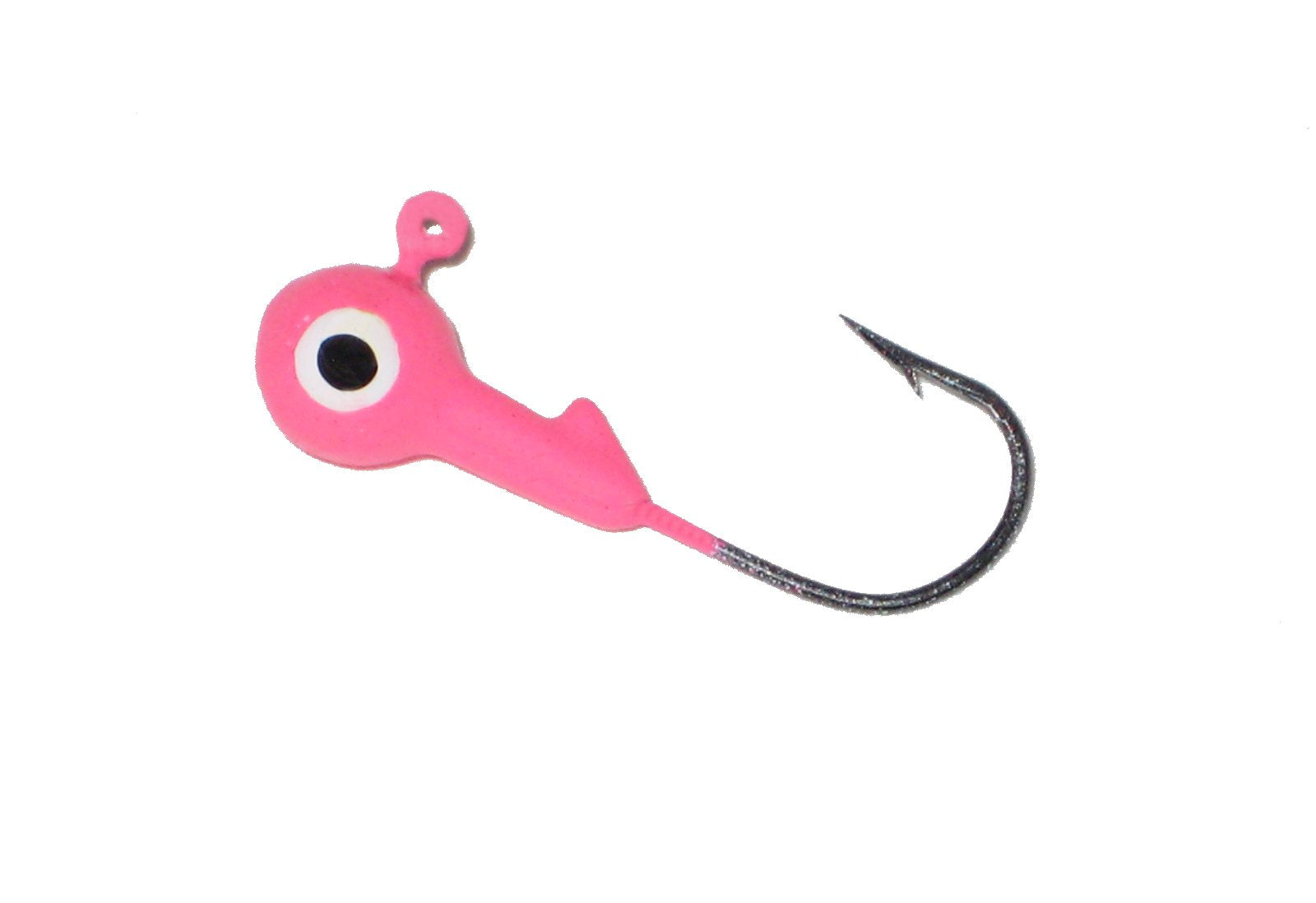 Strike King Mr. Crappie JigHead 1/8 pink secures bait for crappie fishing.