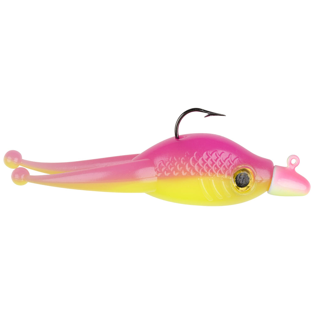 Strike King Mr Crappie Scizzor Shad Head Osage Orange delivers vibrant action for crappie fishing