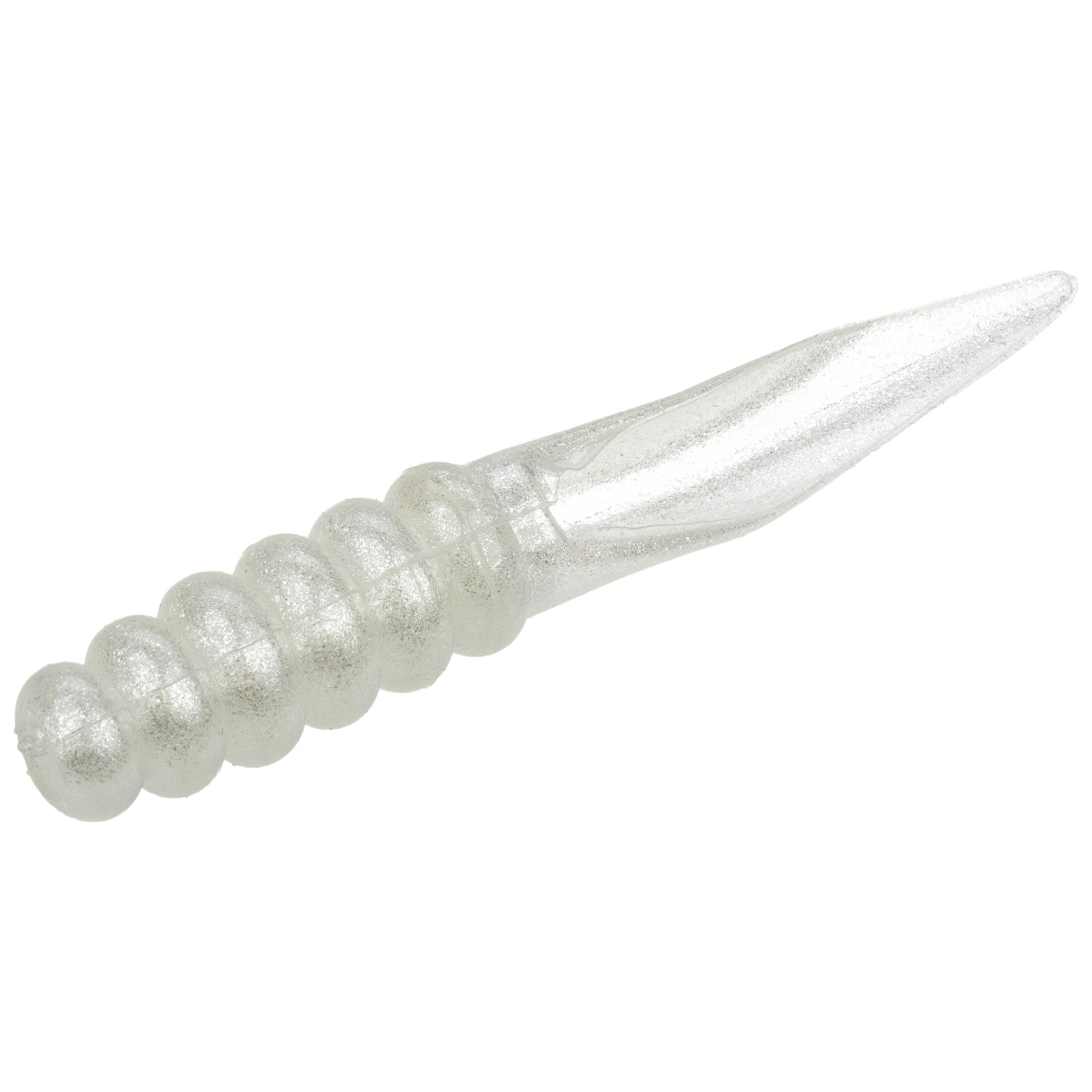 Strike King Mr Crappie Slab Slinger ribbed body boosts vibration for bites.