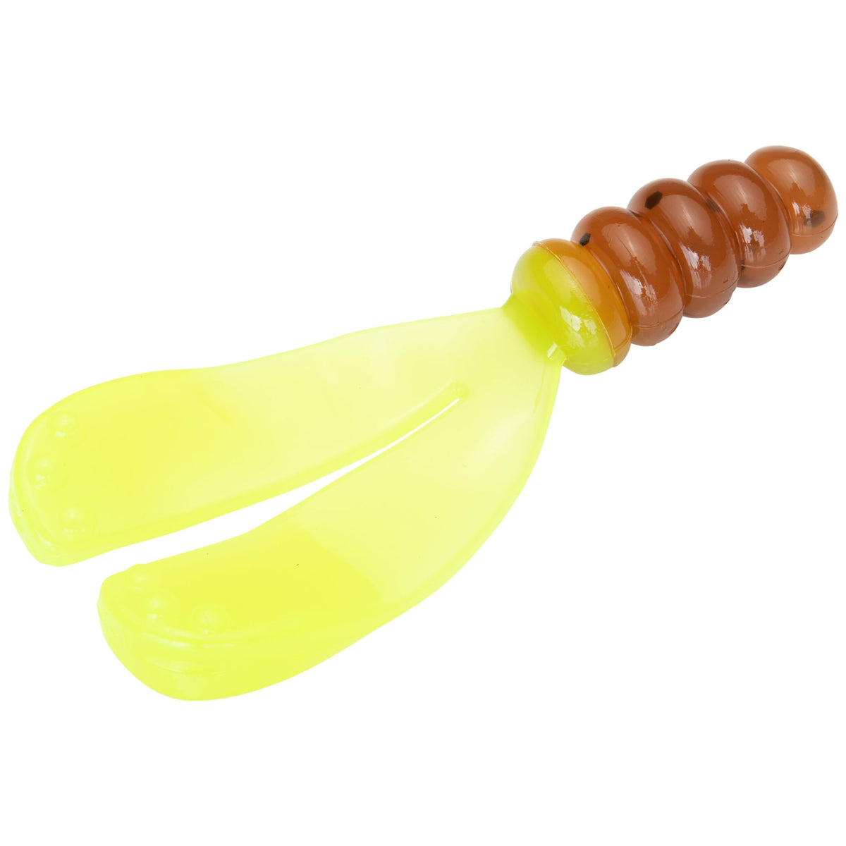 Strike King Mr. Crappie Snap Jack lure with pumpkin chartreuse tail for crappie jigging