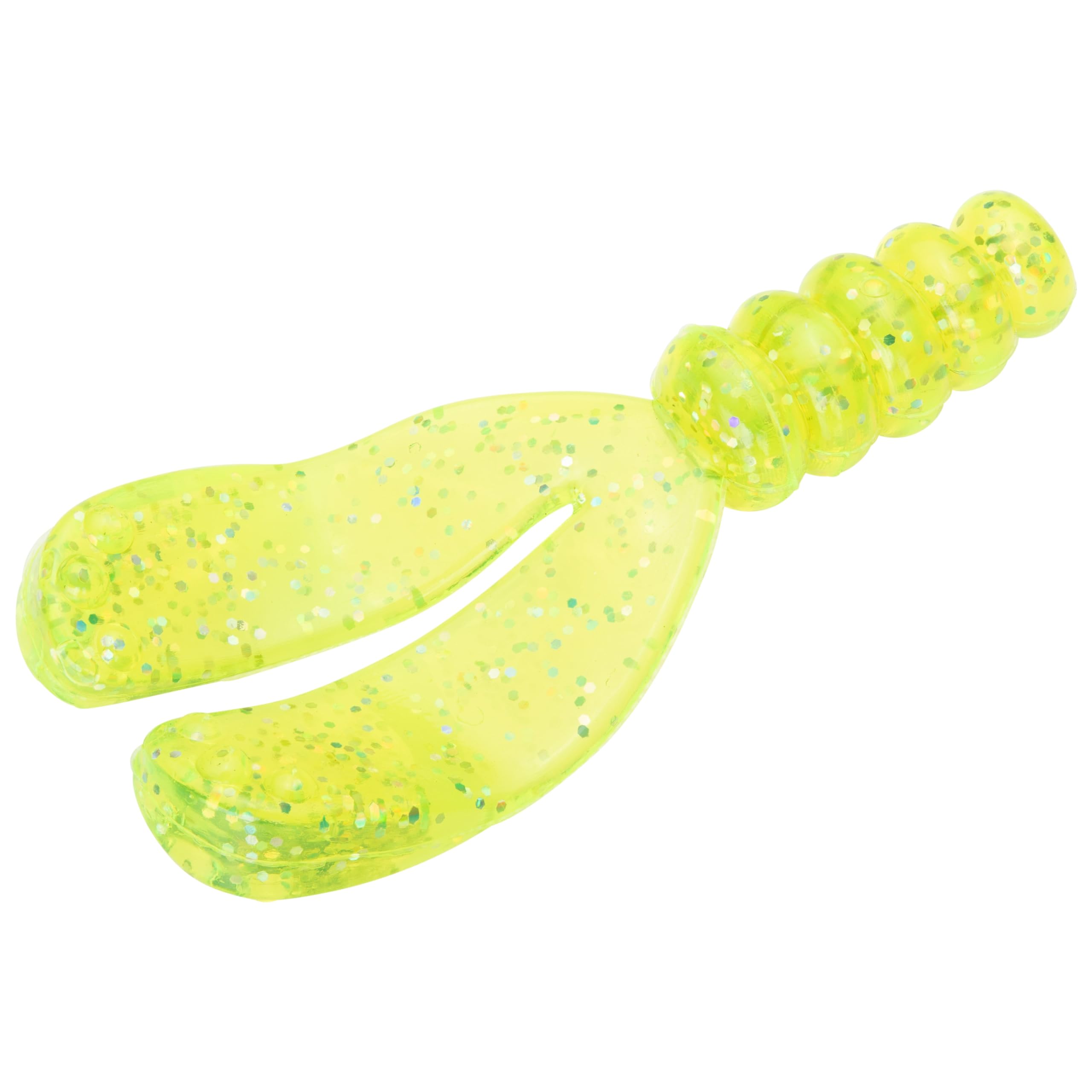 Strike King Mr Crappie Snap Jack lure in chartreuse shiner; attracts crappie bites.