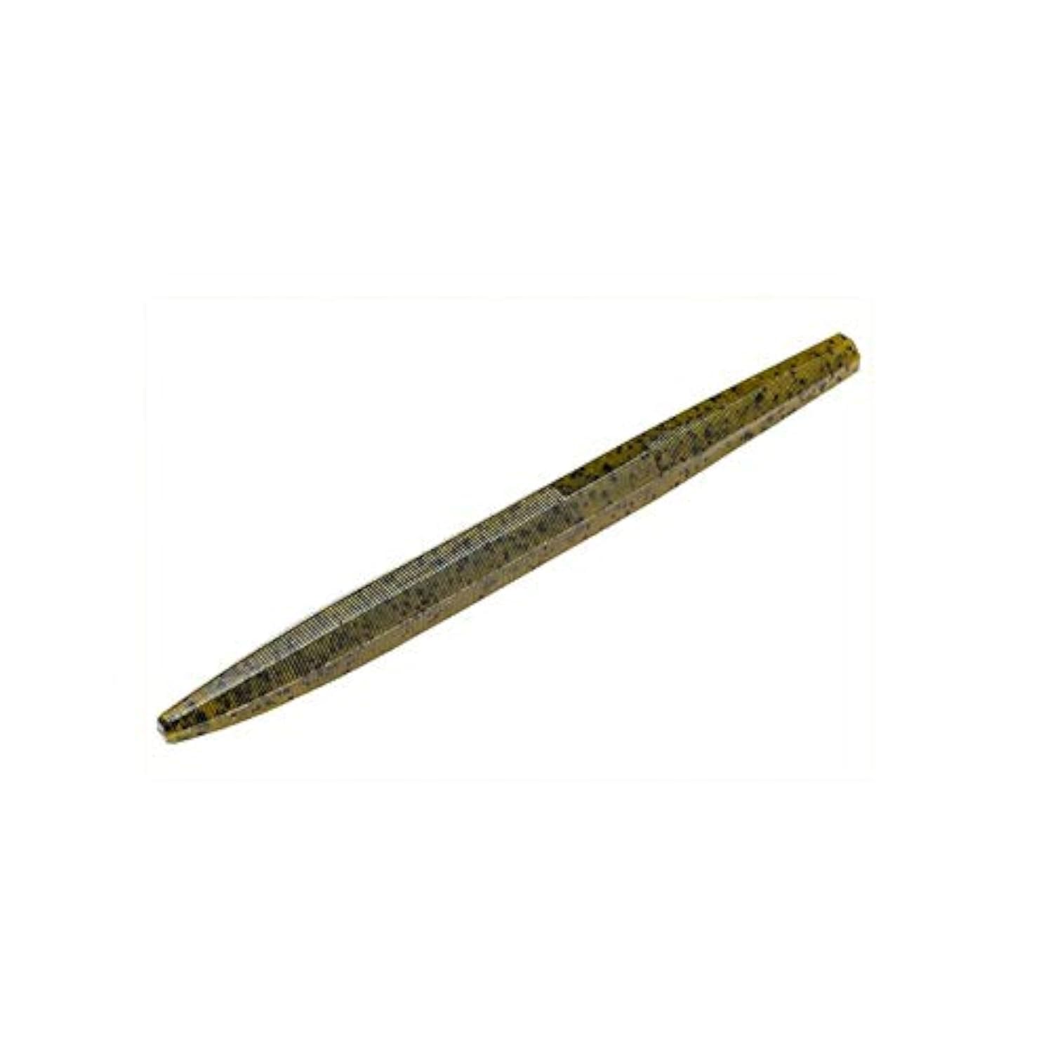 Strike King Ocho 6 green pumpkin soft plastic lure improves action for bass